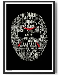 Friday The 13th Wording Poster