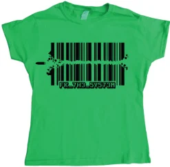 Fuck The System Girly T-shirt