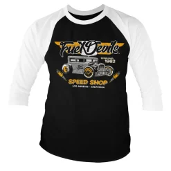 Fuel Devils - LA Speed Shop Baseball 3/4 Sleeve Tee