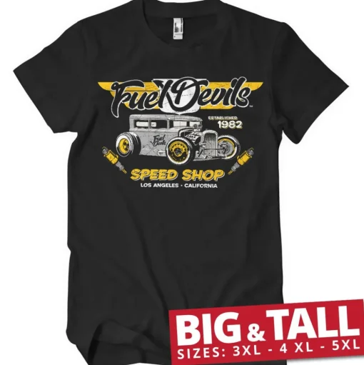 Fuel Devils - LA Speed Shop Big & Tall T-Shirt