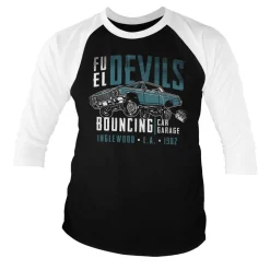 Fuel Devils Bouncing Garage Baseball 3/4 Sleeve Tee
