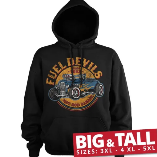 Fuel Devils Flame Rod Big & Tall Hoodie