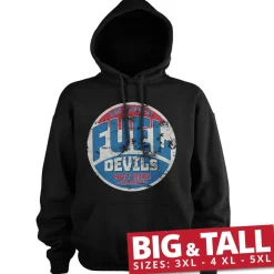 Fuel Devils Hot Rod Garage Patch Big & Tall Hoodie