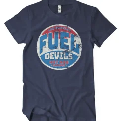 Fuel Devils Hot Rod Garage Patch T-Shirt