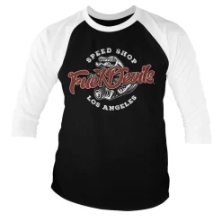 Fuel Devils Speed Shop Baseball 3/4 Sleeve Tee