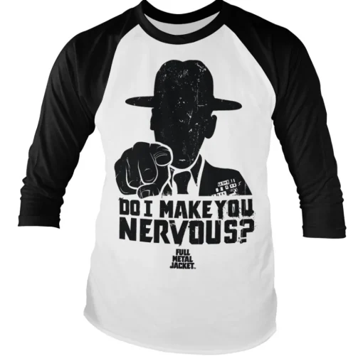 Full Metal Jacket - Do I Make You Nervous Baseball Long Sleeve Tee