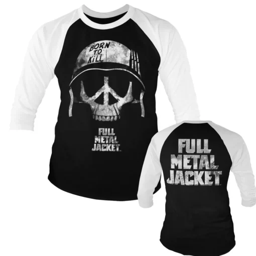 Full Metal Jacket - Skull Baseball 3/4 Sleeve Tee