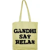 Gandhi Say Relax Tote Bag