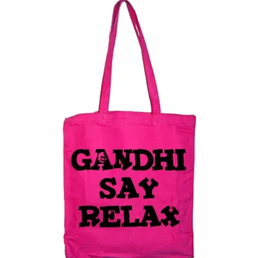 Gandhi Say Relax Tote Bag