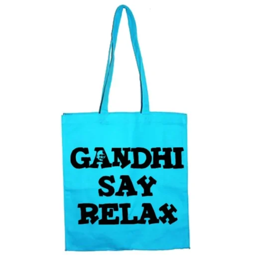 Gandhi Say Relax Tote Bag