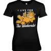 Garfield - Live For The Weekend Girly Tee