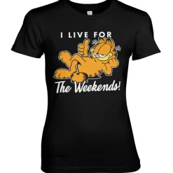 Garfield - Live For The Weekend Girly Tee