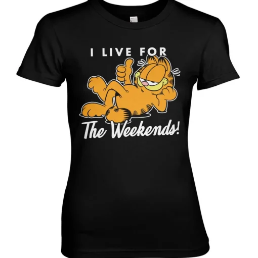 Garfield - Live For The Weekend Girly Tee