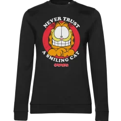 Garfield - Never Trust A Smiling Cat Girly Sweatshirt