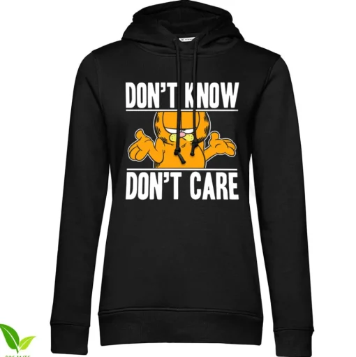 Garfield Don't Know - Don't Care Girls Hoodie