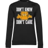Garfield Don't Know - Don't Care Girly Sweatshirt