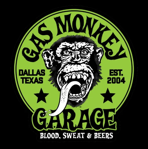 Gas Monkey Garage - Green Logo Sticker