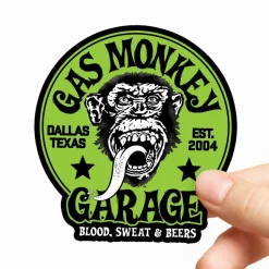 Gas Monkey Garage - Green Logo Sticker