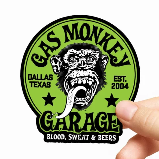 Gas Monkey Garage - Green Logo Sticker