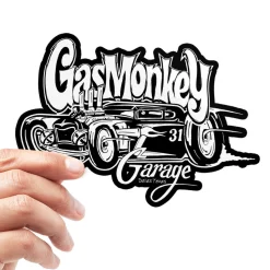 Gas Monkey Garage - White Car Sticker