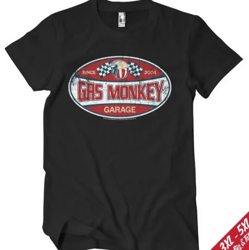 Gas Monkey Garage Since 2004 Label Big & Tall T-Shirt