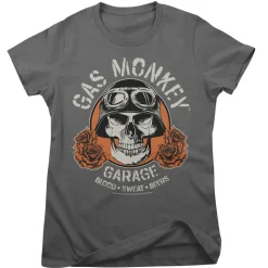 Gas Monkey Garage Skull Girly Tee