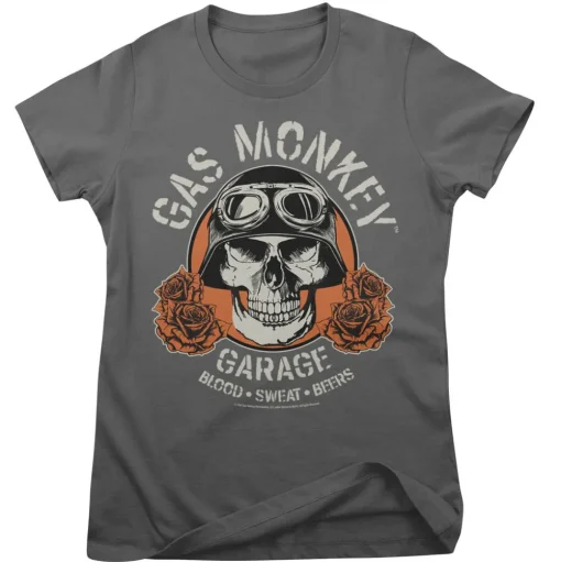 Gas Monkey Garage Skull Girly Tee