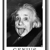 Genius - Albert Einstein Tongue Out Poster