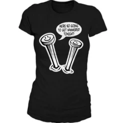 Get Hammered Tonight Girly T-Shirt
