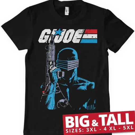 G.I. Joe - Snake Eyes Close Up Big & Tall T-Shirt