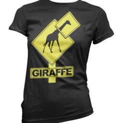 Giraffe Sign Girly T-Shirt