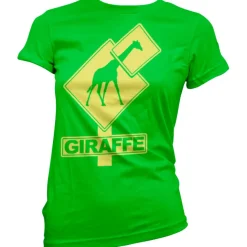 Giraffe Sign Girly T-Shirt