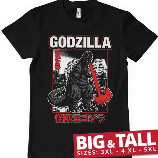 Godzilla - Atomic Breath Big & Tall T-Shirt