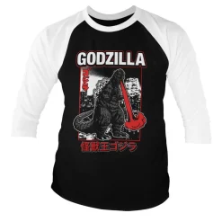 Godzilla - Atomic Breath Baseball 3/4 Sleeve Tee