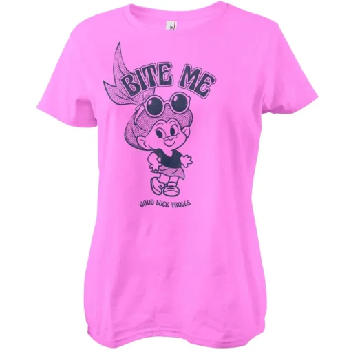 Good Luck Trolls - Bite Me Girly Tee