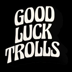 Good Luck Trolls Logotype Sticker