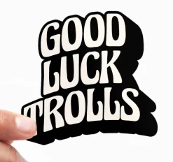Good Luck Trolls Logotype Sticker