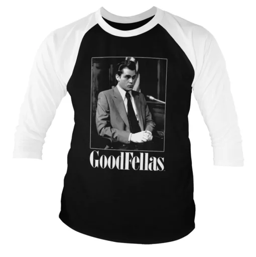 Goodfellas - Hill in Court Baseball 3/4 Sleeve Tee