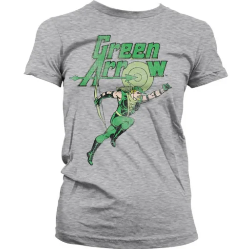 Green Arrow Distressed Girly T-Shirt