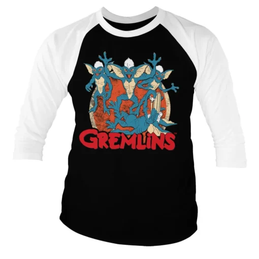 Gremlins Group Baseball 3/4 Sleeve Tee