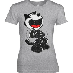 Hand Drawn Felix The Cat Girly Tee