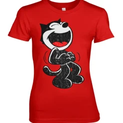 Hand Drawn Felix The Cat Girly Tee