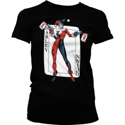 Harley Quinn Card Games Girly Tee