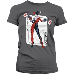 Harley Quinn Card Games Girly Tee