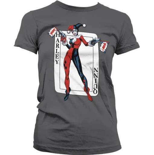 Harley Quinn Card Games Girly Tee
