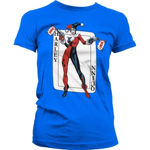 Harley Quinn Card Games Girly Tee