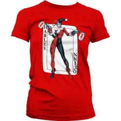 Harley Quinn Card Games Girly Tee