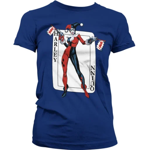 Harley Quinn Card Games Girly Tee