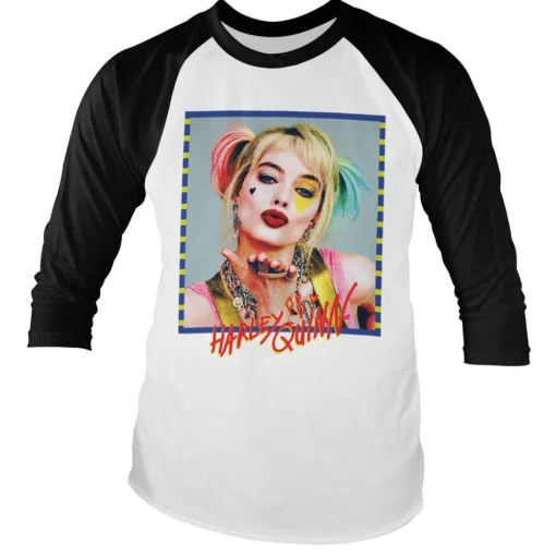 Harley Quinn Kiss Baseball Long Sleeve