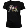 Harley Quinn Roller Skates Girly Tee